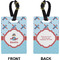 Airplane Theme Rectangle Luggage Tag (Front + Back)