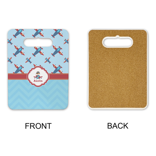 Airplane Theme Rectangle Trivet with Handle - APPROVAL