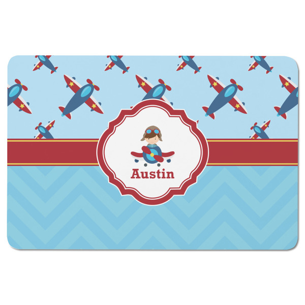 Airplane Theme Rectangular Fridge Magnet - FRONT