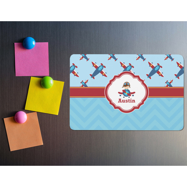 Airplane Theme Rectangular Fridge Magnet - LIFESTYLE