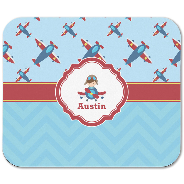 Airplane Theme Rectangular Mouse Pad - APPROVAL