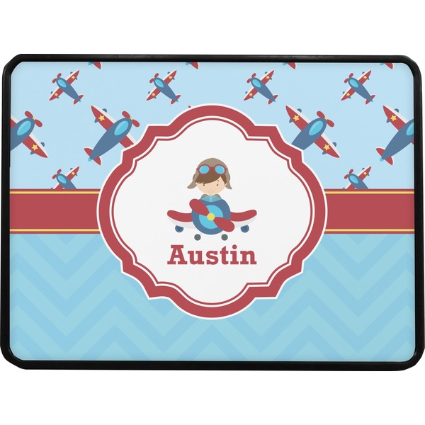 Airplane Theme Rectangular Trailer Hitch Cover (Personalized)