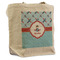 Airplane Theme Reusable Cotton Grocery Bag - Front View