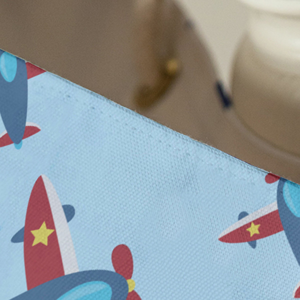 Airplane Theme Large Rope Tote - Close Up View