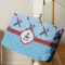 Airplane Theme Large Rope Tote - Life Style
