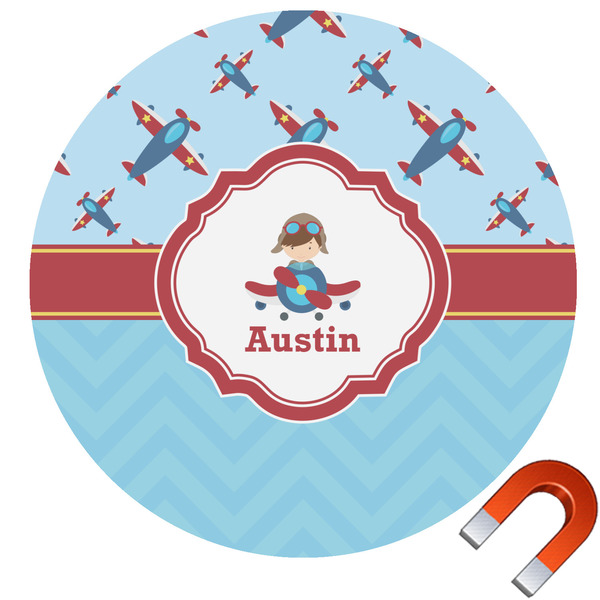 Custom Airplane Theme Car Magnet (Personalized)