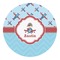 Airplane Theme Round Decal - Large (Personalized)