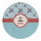 Airplane Theme Round Linen Placemat (Personalized)