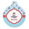 Airplane Theme Round Pet ID Tag (Personalized)