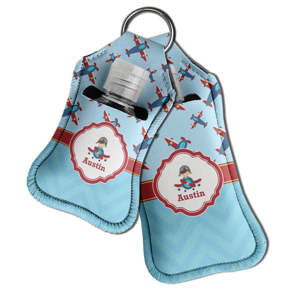 Airplane Theme Sanitizer Holder Keychain - Both in Case (PARENT)