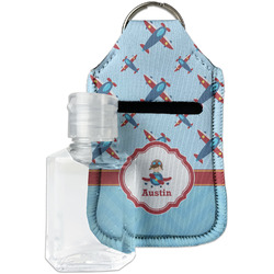 Airplane Theme Hand Sanitizer & Keychain Holder (Personalized)