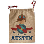 Airplane Theme Santa Sack - Front (Personalized)