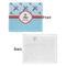 Airplane Theme Security Blanket - Front & White Back View