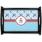 Airplane Theme Black Wooden Tray - Small (Personalized)