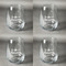 Airplane Theme Set of Four Personalized Stemless Wineglasses (Approval)
