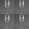 Airplane Theme Set of Four Personalized Wineglasses (Approval)