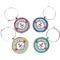 Airplane Theme Wine Charms (Set of 4) (Personalized)