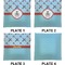 Airplane Theme Set of Square Dinner Plates (Approval)