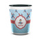 Airplane Theme Ceramic Shot Glass - 1.5 oz - Two Tone - Set of 4 (Personalized)