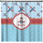 Airplane Theme Shower Curtain - Custom Size (Personalized)