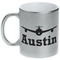 Airplane Theme Silver Mug - Main
