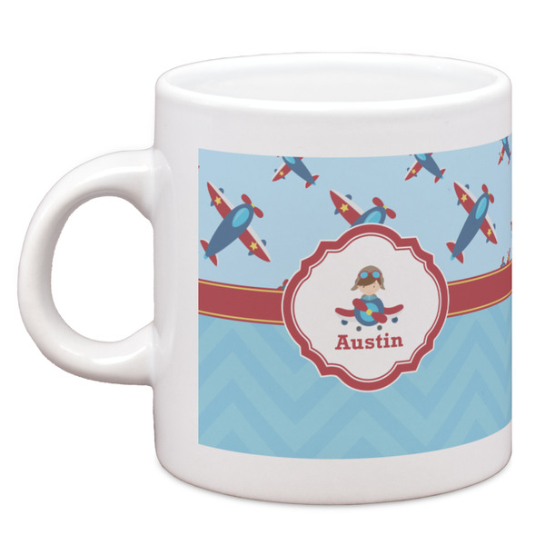 Custom Airplane Theme Espresso Cup (Personalized)