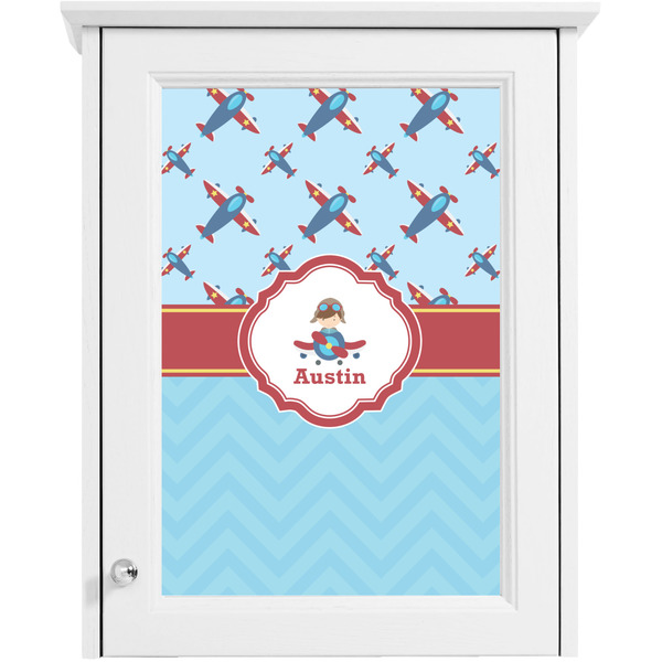 Airplane Theme Single White Cabinet Decal