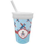 Airplane Theme Sippy Cup with Straw (Personalized)