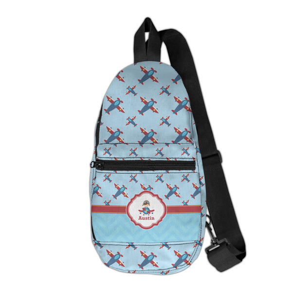 Custom Airplane Theme Sling Bag (Personalized)