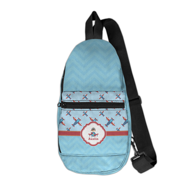 Custom Airplane Theme Sling Bag (Personalized)