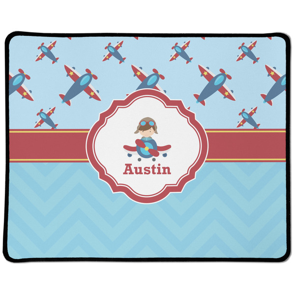 Custom Airplane Theme Large Gaming Mouse Pad - 12.5" x 10" (Personalized)