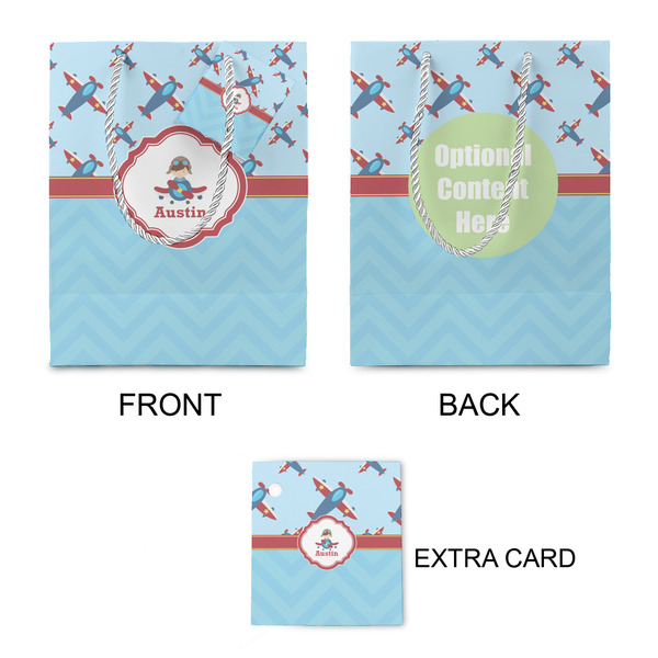 Airplane Theme Small Gift Bag - Approval