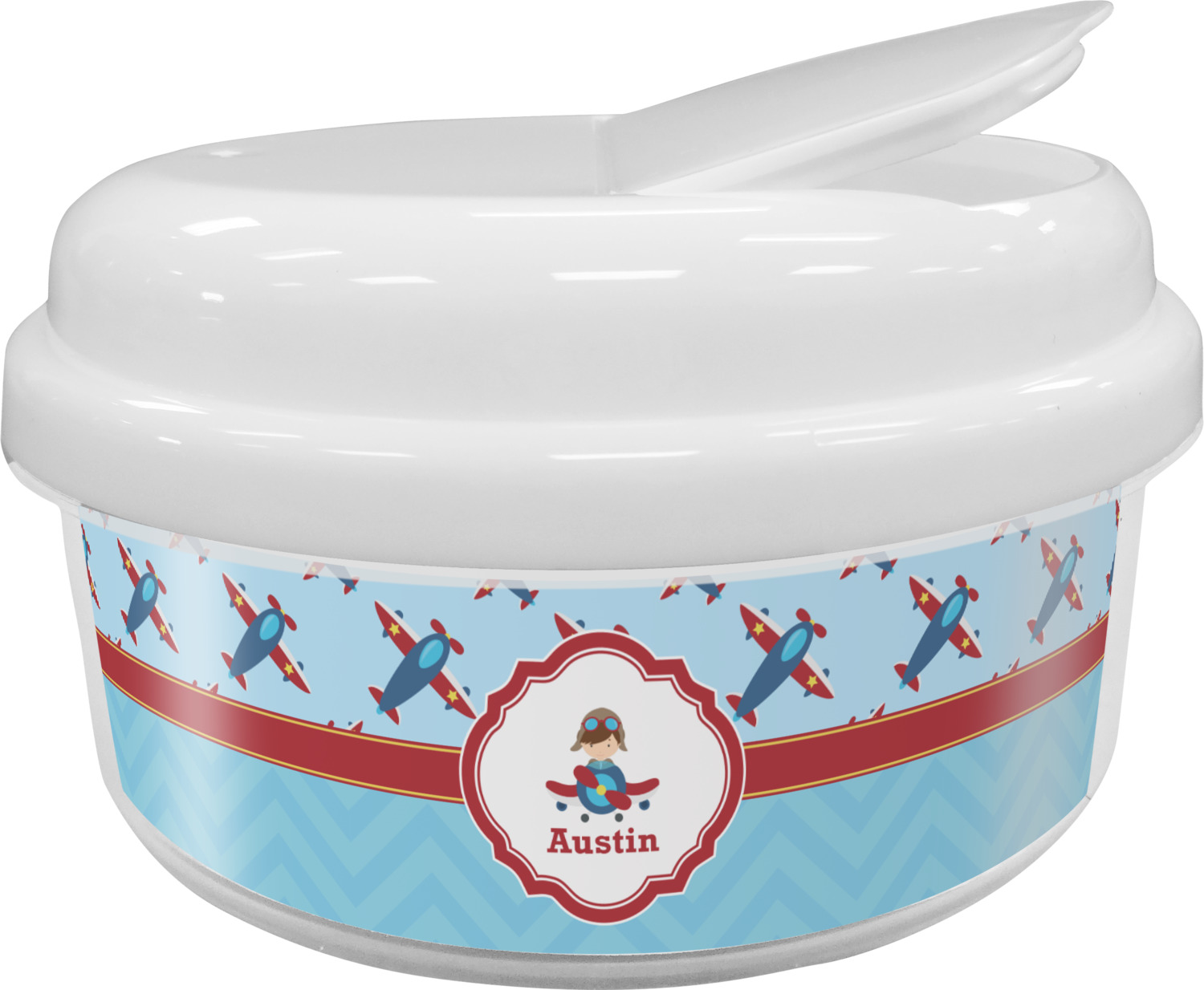 Airplane Theme Snack Container (Personalized) YouCustomizeIt