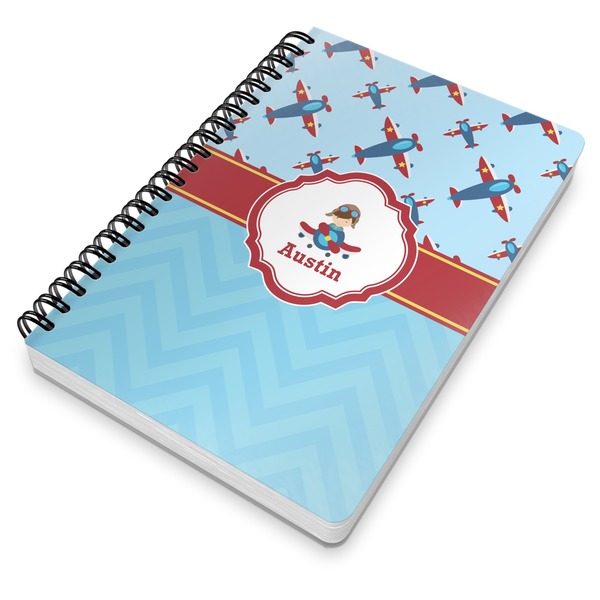 Airplane Theme Spiral Journal 7 x 10 - Main