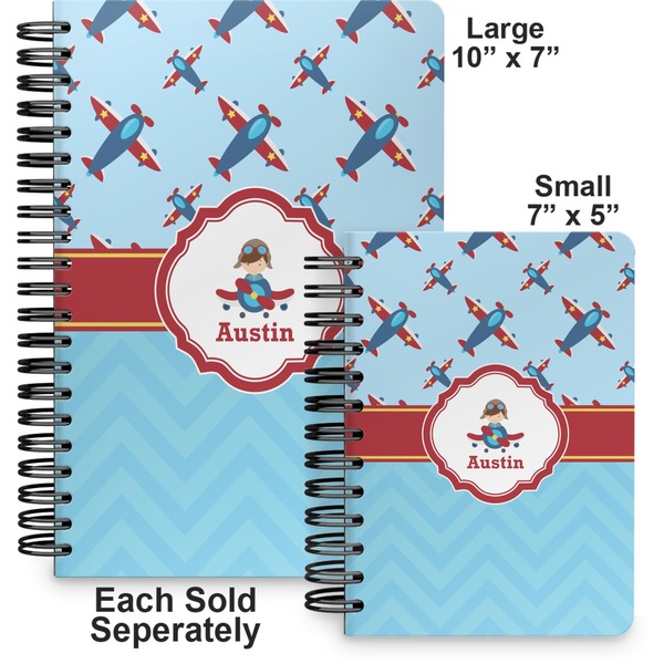 Airplane Theme Spiral Journal - Comparison
