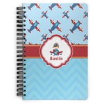 Airplane Theme Spiral Notebook (Personalized)