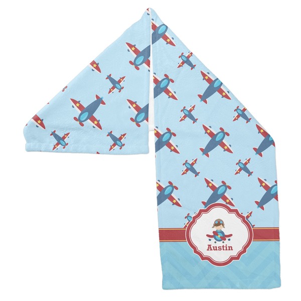 Airplane Theme Sports Towel Folded - Both Sides Showing