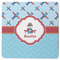 Airplane Theme Square Rubber Backed Coaster (Personalized)