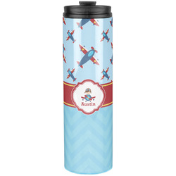 Airplane Theme Stainless Steel Skinny Tumbler - 20 oz (Personalized)