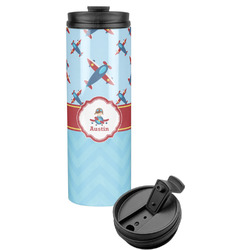 Airplane Theme Stainless Steel Skinny Tumbler (Personalized)