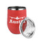 Airplane Theme Stainless Wine Tumblers - Coral - Double Sided - Alt View