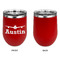 Airplane Theme Stainless Wine Tumblers - Red - Single Sided - Approval