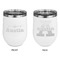 Airplane Theme Stainless Wine Tumblers - White - Double Sided - Approval