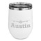 Airplane Theme Stainless Wine Tumblers - White - Single Sided - Front