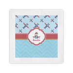 Airplane Theme Standard Cocktail Napkins (Personalized)