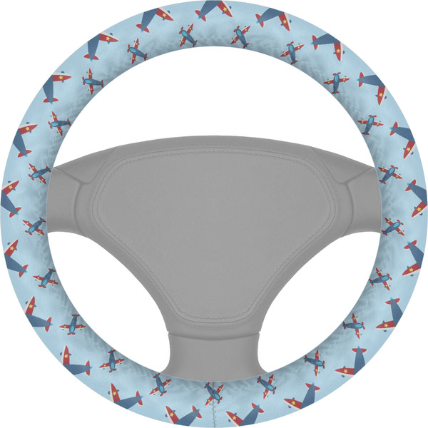Custom Airplane Theme Steering Wheel Cover