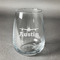 Airplane Theme Stemless Wine Glass - Engraved (Personalized)
