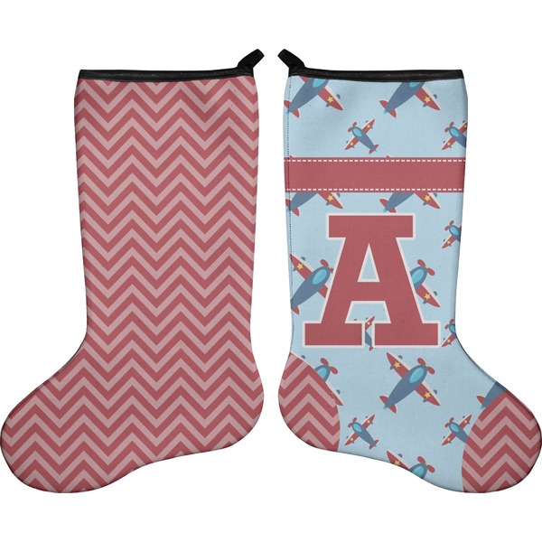 Airplane Theme Stocking - Double-Sided - Approval