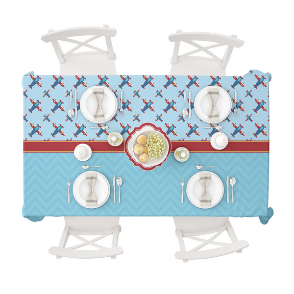 Airplane Theme Tablecloths (58"x102") - TOP VIEW