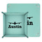 Airplane Theme Teal Faux Leather Valet Trays - PARENT MAIN